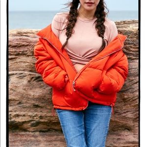 H&M puffer padded jacket x tiffany young
